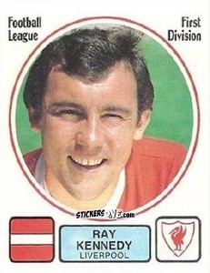 Sticker Ray Kennedy - UK Football 1981-1982 n. 134 - Panini