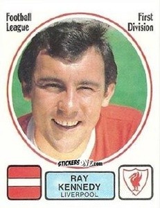 Sticker Ray Kennedy - UK Football 1981-1982 - Panini