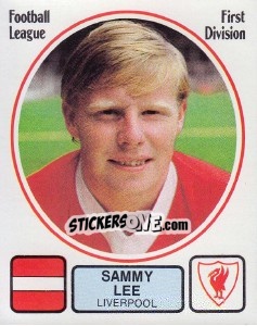 Sticker Sammy Lee - UK Football 1981-1982 - Panini
