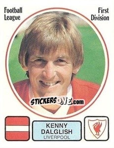 Cromo Kenny Dalglish - UK Football 1981-1982 - Panini