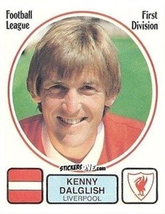 Sticker Kenny Dalglish - UK Football 1981-1982 n. 136 - Panini