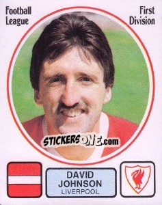 Figurina David Johnson - UK Football 1981-1982 - Panini