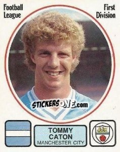 Sticker Tommy Caton - UK Football 1981-1982 - Panini