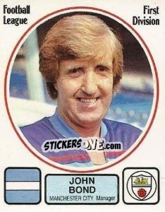 Figurina John Bond - UK Football 1981-1982 - Panini