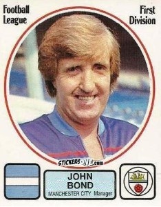 Sticker John Bond - UK Football 1981-1982 - Panini