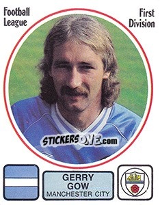 Sticker Gerry Gow - UK Football 1981-1982 - Panini