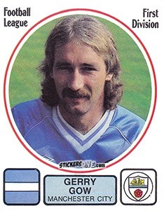 Sticker Gerry Gow - UK Football 1981-1982 - Panini