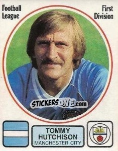 Sticker Tommy Hutchison - UK Football 1981-1982 - Panini