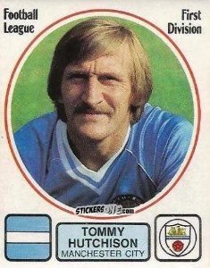 Sticker Tommy Hutchison - UK Football 1981-1982 - Panini