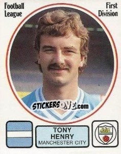 Figurina Tony Henry - UK Football 1981-1982 - Panini