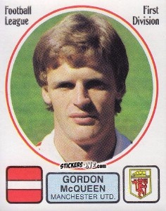 Cromo Gordon McQueen - UK Football 1981-1982 n. 157 - Panini
