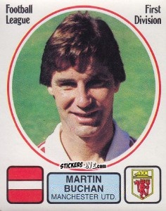Sticker Martin Buchan - UK Football 1981-1982 n. 158 - Panini