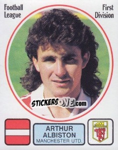 Sticker Arthur Albiston - UK Football 1981-1982 - Panini