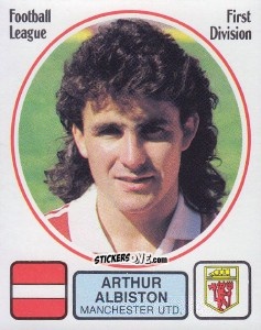 Cromo Arthur Albiston - UK Football 1981-1982 n. 159 - Panini