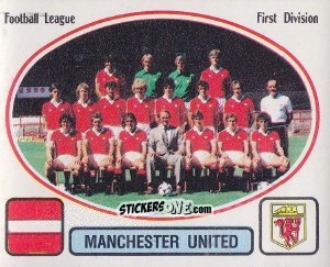 Sticker Team Photo - UK Football 1981-1982 - Panini