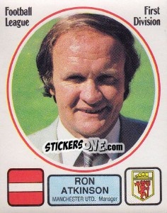 Sticker Ron Atkinson - UK Football 1981-1982 - Panini
