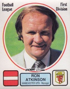 Sticker Ron Atkinson - UK Football 1981-1982 n. 161 - Panini