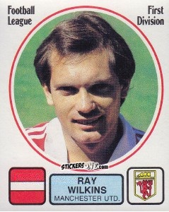 Figurina Ray Wilkins - UK Football 1981-1982 - Panini