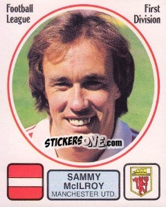 Sticker Sammy Mcllroy - UK Football 1981-1982 - Panini