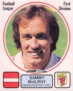 Figurina Sammy Mcllroy - UK Football 1981-1982 n. 164 - Panini