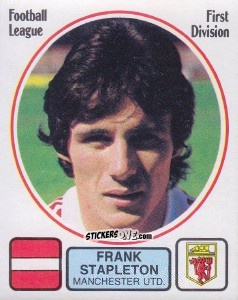 Sticker Frank Stapleton - UK Football 1981-1982 n. 165 - Panini