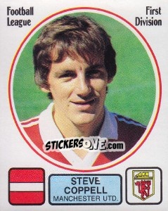 Figurina Steve Coppell - UK Football 1981-1982 - Panini