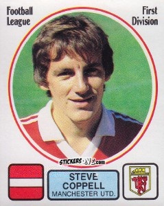 Sticker Steve Coppell - UK Football 1981-1982 n. 166 - Panini