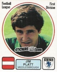 Sticker Jim Platt - UK Football 1981-1982 - Panini