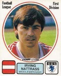 Sticker Irving Nattrass - UK Football 1981-1982 n. 170 - Panini