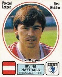 Sticker Irving Nattrass - UK Football 1981-1982 - Panini