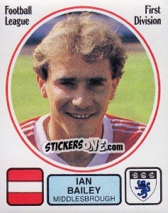 Figurina Ian Bailey - UK Football 1981-1982 - Panini