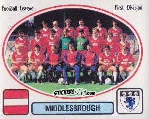 Sticker Team Photo - UK Football 1981-1982 - Panini