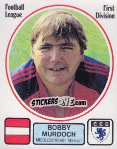 Cromo Bobby Murdoch - UK Football 1981-1982 - Panini