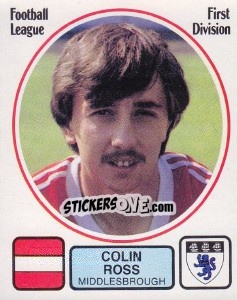 Sticker Colin Ross - UK Football 1981-1982 - Panini