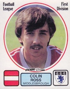 Figurina Colin Ross - UK Football 1981-1982 - Panini