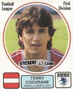 Cromo Terry Cochrane - UK Football 1981-1982 - Panini