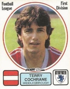 Sticker Terry Cochrane - UK Football 1981-1982 - Panini