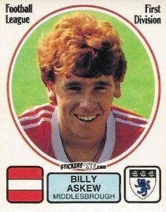 Cromo Billy Askew - UK Football 1981-1982 - Panini