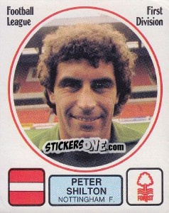 Figurina Peter Shilton - UK Football 1981-1982 - Panini