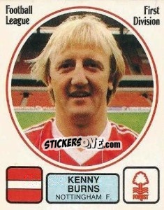 Cromo Kenny Burns - UK Football 1981-1982 - Panini