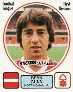 Cromo Bryn Gunn - UK Football 1981-1982 - Panini