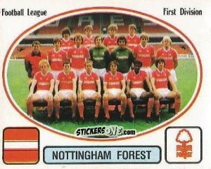 Sticker Team Photo - UK Football 1981-1982 - Panini