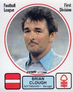 Sticker Brian Clough - UK Football 1981-1982 n. 191 - Panini
