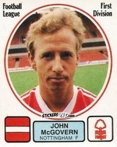 Cromo John McGovern - UK Football 1981-1982 n. 192 - Panini