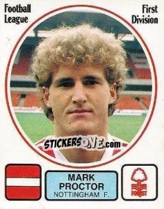 Cromo Mark Proctor - UK Football 1981-1982 - Panini
