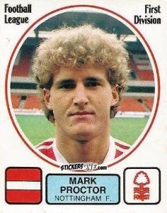 Figurina Mark Proctor - UK Football 1981-1982 n. 193 - Panini