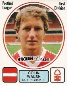 Figurina Colin Walsh - UK Football 1981-1982 - Panini