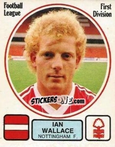 Figurina Ian Wallace - UK Football 1981-1982 - Panini