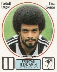 Figurina Tristan Benjamin - UK Football 1981-1982 - Panini