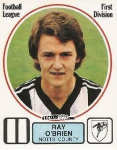 Sticker Ray O'Brien - UK Football 1981-1982 n. 201 - Panini